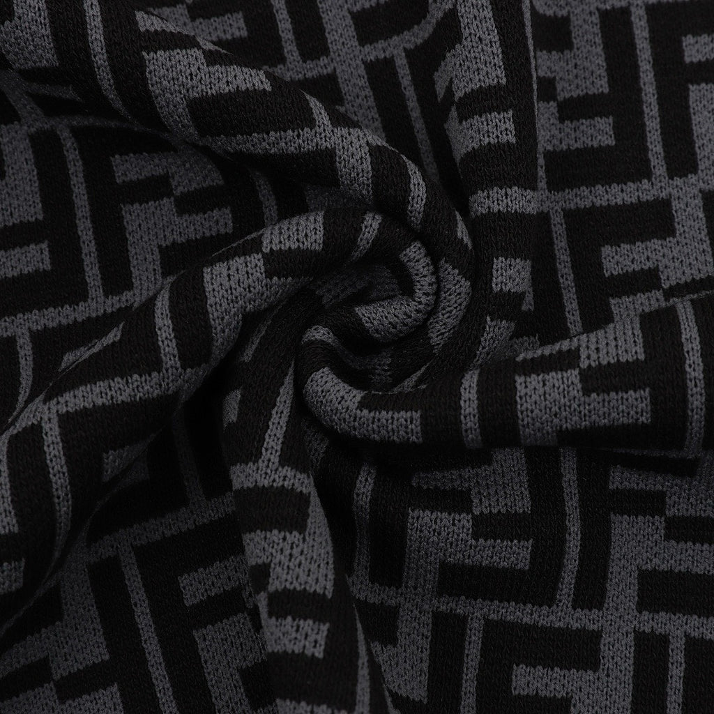 Fendi Black & Grey FF Monogram Crewneck T-Shirt