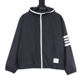 Thom Browne Two-Tone Four-Bar Stripe Sun Protection Jacket