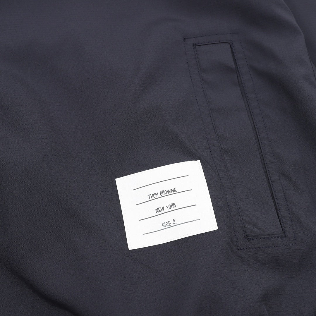 Thom Browne Two-Tone Four-Bar Stripe Sun Protection Jacket