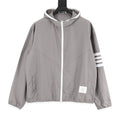 Thom Browne Two-Tone Four-Bar Stripe Sun Protection Jacket