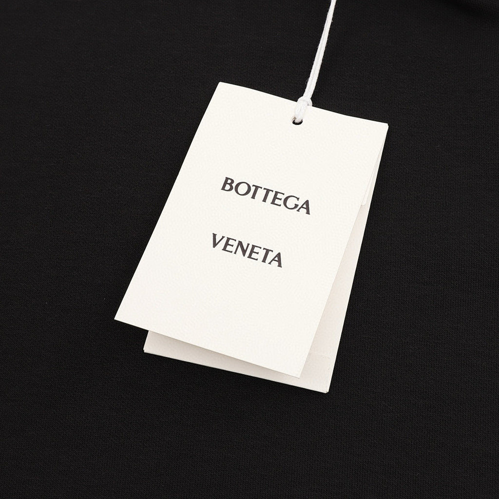 Bottega Veneta Solid-Color Half-Zip Long-Sleeve Top with Woven Chest Pocket