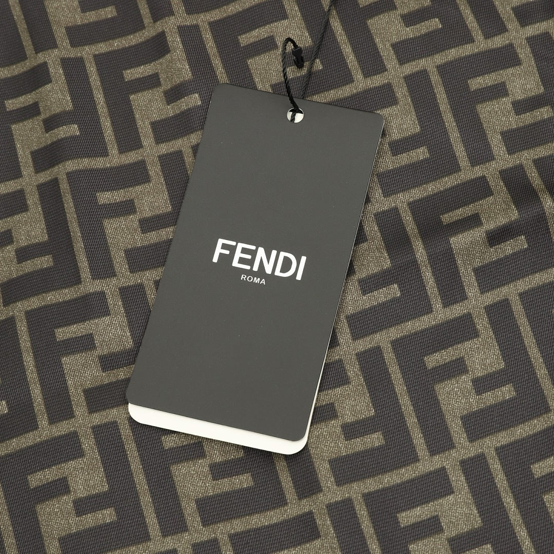 Fendi FF All-Over Print Long-Sleeve Shirt