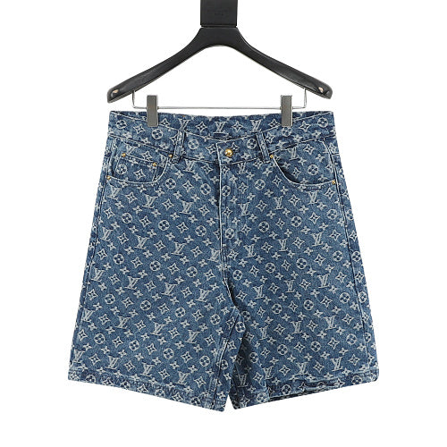 LOUIS VUITTON LV Damier Knit Mesh Logo Shorts