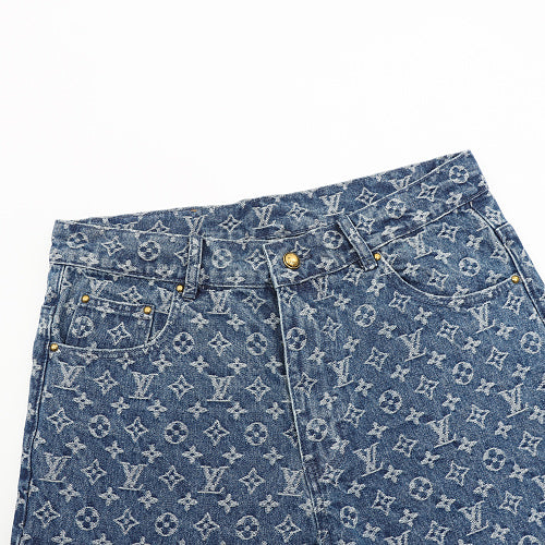 LOUIS VUITTON LV Damier Knit Mesh Logo Shorts