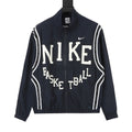 Nike Basketball Black Contrast-Lettering Track Jacket