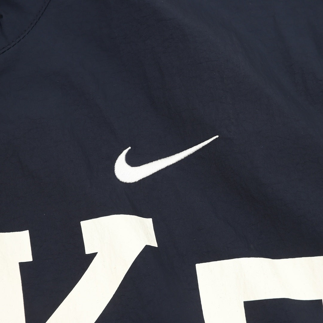 Nike Basketball Black Contrast-Lettering Track Jacket