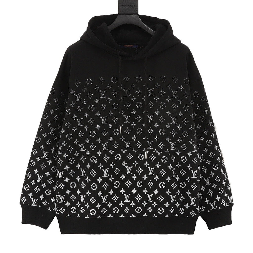 Louis Vuitton Black Gradient Monogram Hoodie