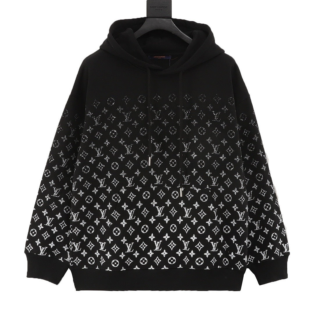 Louis Vuitton Black Gradient Monogram Hoodie