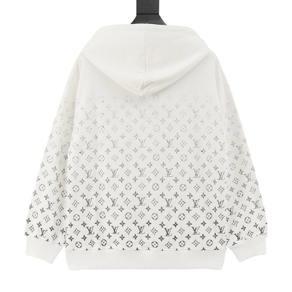 Louis Vuitton White Gradient Monogram Hoodie
