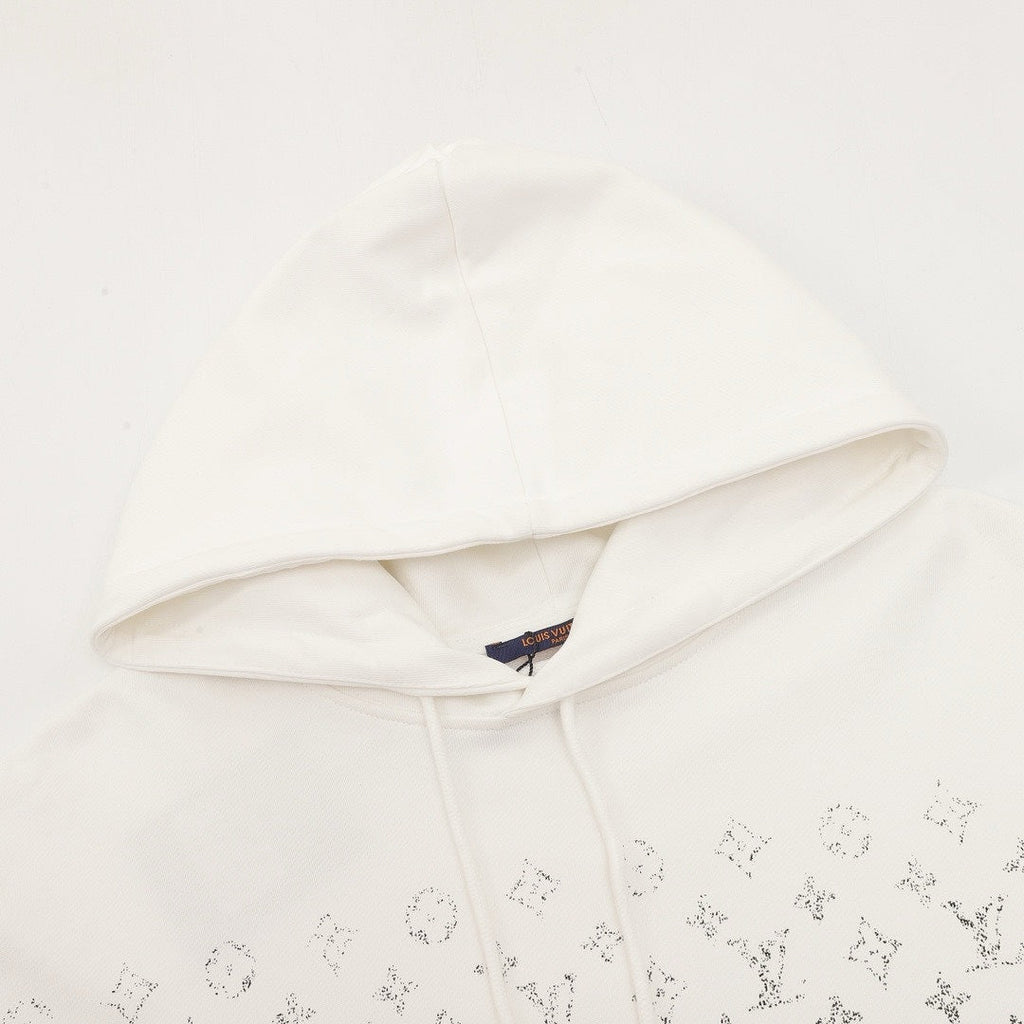Louis Vuitton White Gradient Monogram Hoodie