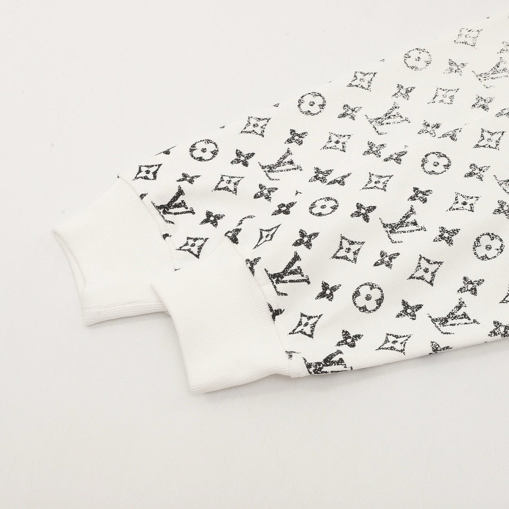 Louis Vuitton White Gradient Monogram Hoodie