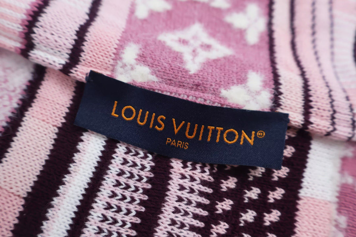 Louis Vuitton Monogram Patchwork Knit Zip Jacket